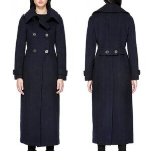 NWOT Navy Mackage Elodie Wool Coat Size Medium